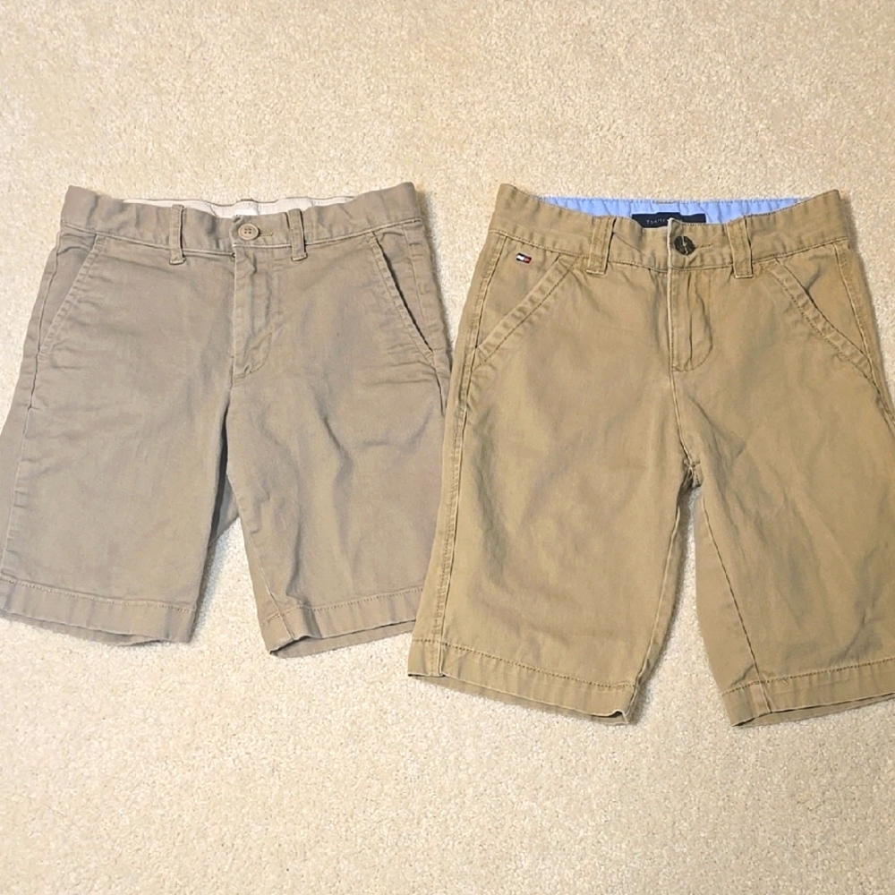 2 Crewcuts and Tommy Hilfiger Boys' Khaki Shorts